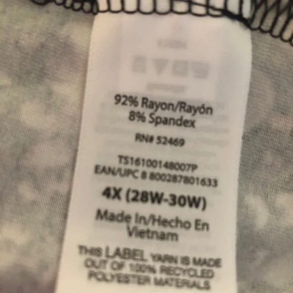 TERRA & SKY Womens Dress Size 4X 28W-30W Swing Loose Style Pockets New - Picture 4 of 5